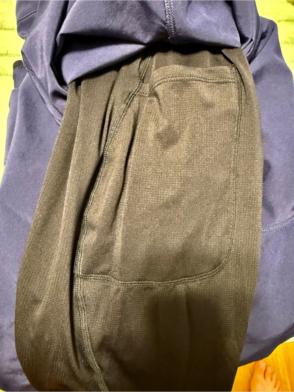 Men's Fabletics Navy Athletic Drawstring Shorts - Picture 3 of 3